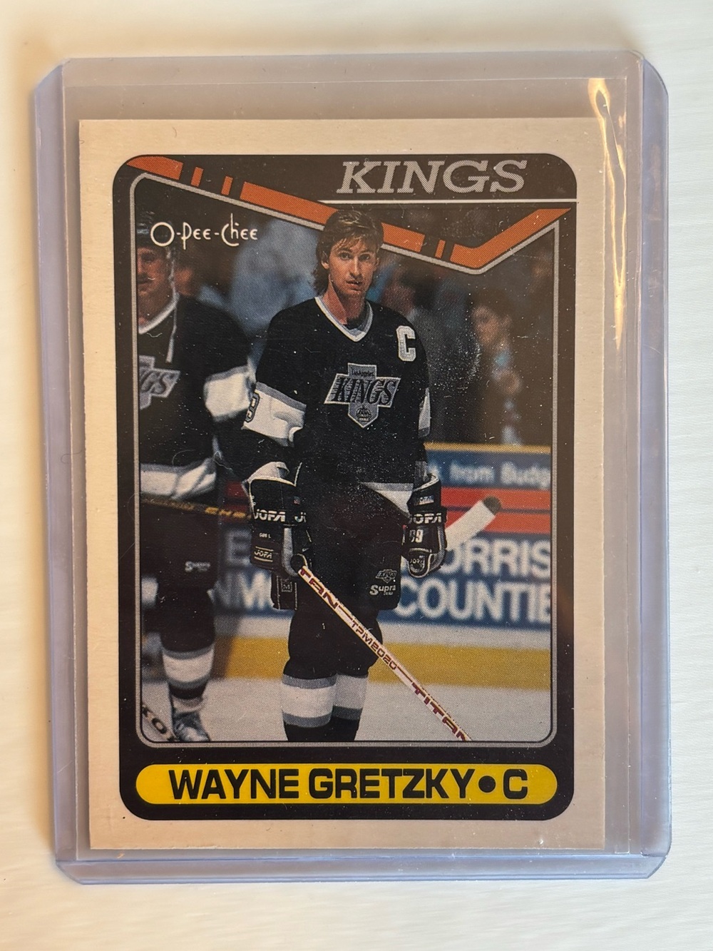 Wayne Gretzky 1990-91 O-Pee-Chee #120 Error 13102 Assists LA Kings OPC
